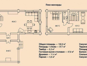 Дом из оцилиндрованых бревен Ель-Сосна (S-P) 260 м<sup>2</sup>