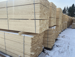 44 mm x 100 mm x 4000 mm KD R/S  European spruce Lumber