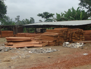 80 mm x 120 mm x 2500 mm AD S4S  Bubinga (Kevazingo, Akume) Lumber