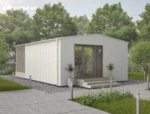 木框架房屋 云杉 - 松 49.6 m<sup>2</sup>