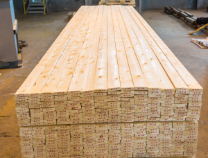 22 mm x 145 mm x 6000 mm KD R/S  European spruce Lumber