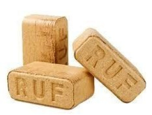 RUF Wood Briquettes 100 mm x 65 mm x 155 mm