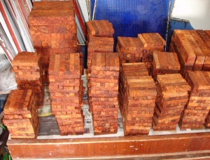 Thuya burl pen blanks, cut on size 20 mm x 20 mm x 130 mm