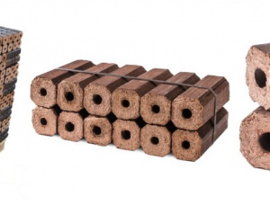 Pini-Kay Wood Briquettes 250 mm x 63 mm x 63 mm