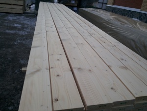 Flooring board (tongue) Pine 40 mm x 146 mm x 6 m