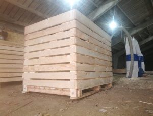 European spruce Wooden crate 1200 mm x 1600 mm