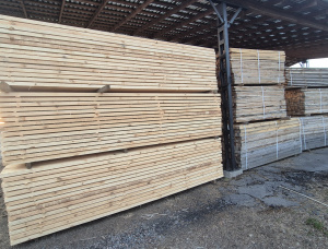 30 mm x 150 mm x 4000 mm  Eingefasstes Brett Fichte-Kiefer (S-P)