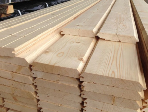 KD Spruce-Pine (S-P) Blockhouse Paneling 16 mm x 141 mm x 3000 mm