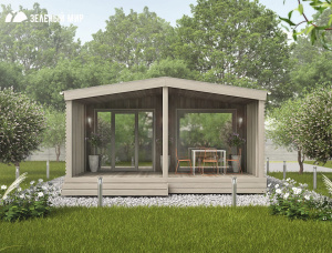 木框架房屋 云杉 - 松 49.6 m<sup>2</sup>