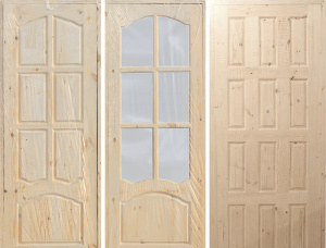 Türen Fichte-Kiefer (S-P) 2000 mm x 800 mm x 36 mm