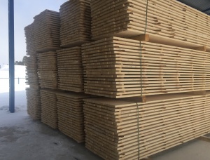 50 mm x 100 mm x 6000 mm KD R/S Heat Treated Siberian spruce Lumber