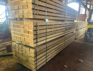 50 mm x 150 mm x 3200 mm AD S4S Heat Treated Afrormosia (Assamela, Obang) Lumber