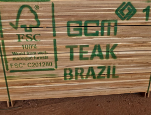 25 mm x 125 mm x 2250 mm  建築材 柚木 R/S AD