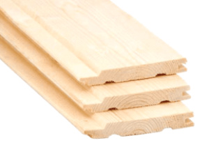 KD Scots Pine Lining board 15 mm x 90 mm x 500 mm