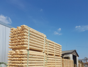 Zylindrisch rundholz Fichte-Kiefer (S-P) 110 mm x 4 m