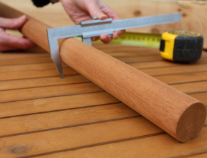 Larch Eropa Shafts Kayu  x
