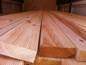 28 mm x 90 mm x 4000 mm KD S2S Heat Treated Siberian Larch Lumber