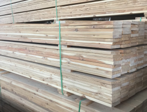 Siberian Larch Deck board KD 27 mm x 115 mm x 6 mm
