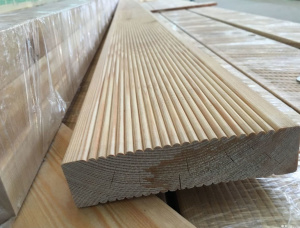 Siberian Larch Terrace board KD 27 mm x 142 mm x 6000 mm