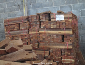 50 mm x 300 mm x 6000 mm KD S4S  Padouk (Burma) Lumber