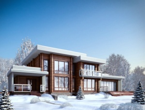 Glulam Timber Prefab Homes (Cub.Mtr)