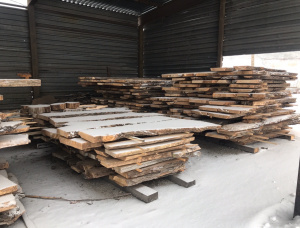 50 mm x 500 mm x 2500 mm Elm Flitch