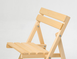 Papa Carlo 12 Unfinished Folding Chair  Lime