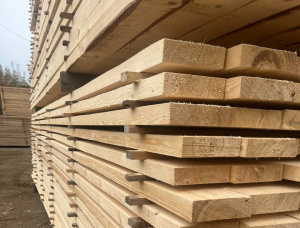 50 mm x 125 mm x 4000 mm  Eingefasstes Brett Fichte S4S KD