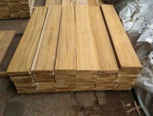 Teak wood boards for decking