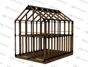 木框架房屋 云杉 - 松 97 m<sup>2</sup>