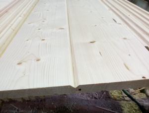KD European spruce Wooden Cladding 17 mm x 140 mm x 6000 mm