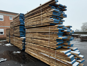 50 mm x 150 mm x 2100 mm Halb Besäumte Bretter Eiche