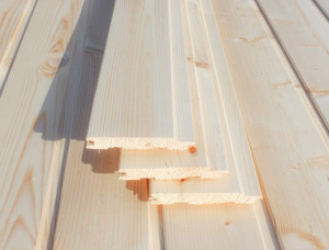 KD Spruce-Pine (S-P) Blockhouse Paneling 20 mm x 141 mm x 6000 mm