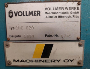 Автоматический заточной станок Vollmer CHC 020 для заточки дисковых пил с твердосплавными напайками.