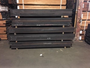 50 mm x 155 mm x 3000 mm Hitzebehandelt Eingefasstes Brett Wenge R/S GR