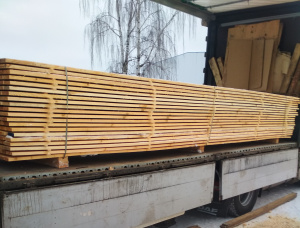 50 mm x 150 mm x 6000 mm  Eingefasstes Brett Fichte-Kiefer (S-P) R/S GR