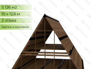 木框架房屋 云杉 - 松 220 m<sup>2</sup>