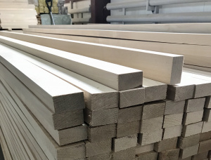 22 mm x 43 mm x 3000 mm Hitzebehandelt Lamelle Birke KD