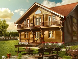 Cylinder Log Prefab Homes (Cub.Mtr)