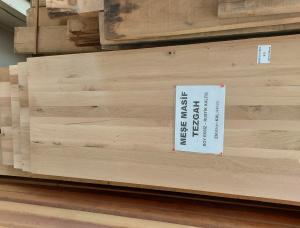 Möbelbauplatte Durchgehende Lamellen Zerreiche 44 mm x 650 mm x 2800 mm