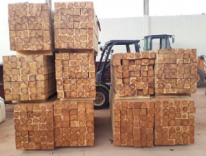 Teak wood Blocks, ready to load