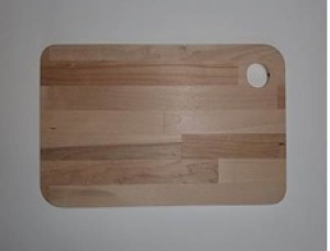 Silver Birch Rectangular Wood Cutting Board 350 mm x 220 mm x 8 mm