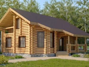 Cylinder Log Wall Prefab Sets (house kits)