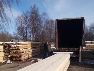 45 mm x 145 mm x 6000 mm  Eingefasstes Brett Fichte-Kiefer (S-P) R/S KD