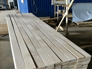 20 mm x 140 mm x 3000 mm Hitzebehandelt Lamelle Birke KD