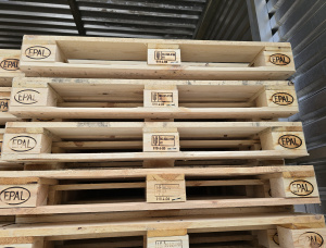 Cemara-pinus-fir (SPF) Palet Euro EPAL 1200 mm x 800 mm x 144 mm