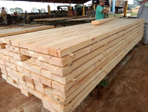 50 mm x 150 mm x 3660 mm  Eingefasstes Brett Taeda Pine R/S KD