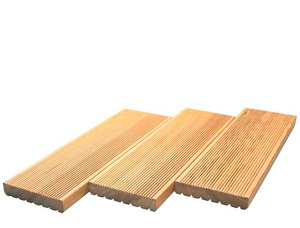 Scots Pine Anti-slip decking KD 30 mm x 140 mm x 6000 mm