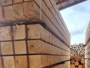 100 mm x 100 mm x 4000 mm  Rahmenholz Latte Fichte-Kiefer (S-P) GR