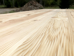 Scots Pine Anti-slip decking 32 mm x 140 mm x 4000 mm